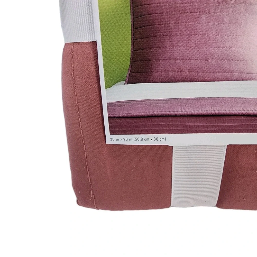Room Essentials Rose Pink Satin Standard Size Quilted Pillow Sham 20